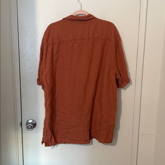 Abercrombie & Fitch Terracotta Linen Shirt - Picture 5 of 5